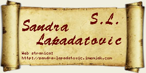 Sandra Lapadatović vizit kartica